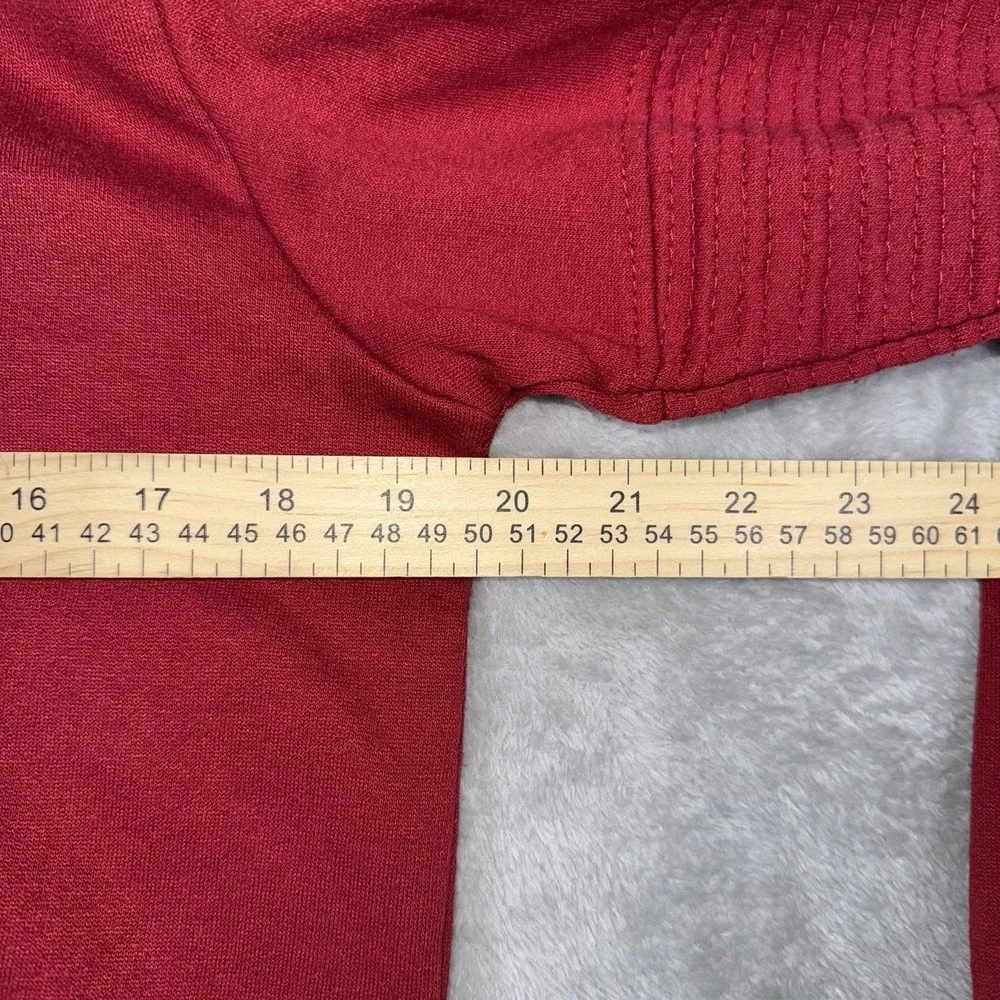 True Religion Hoodie Mens Large Maroon Full Zip Logo‎ Brand Jeans Sweatshirt